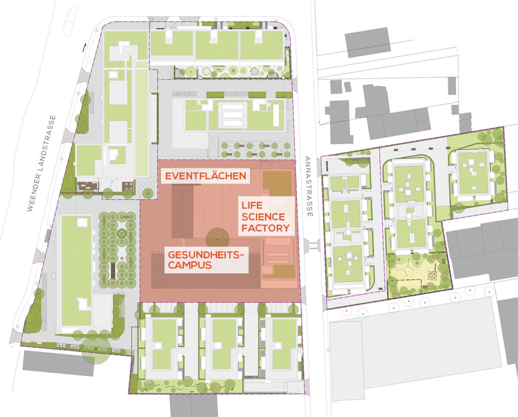 Life Science Factory / Gesundheitscampus / Eventflächen Sartorius Quartier